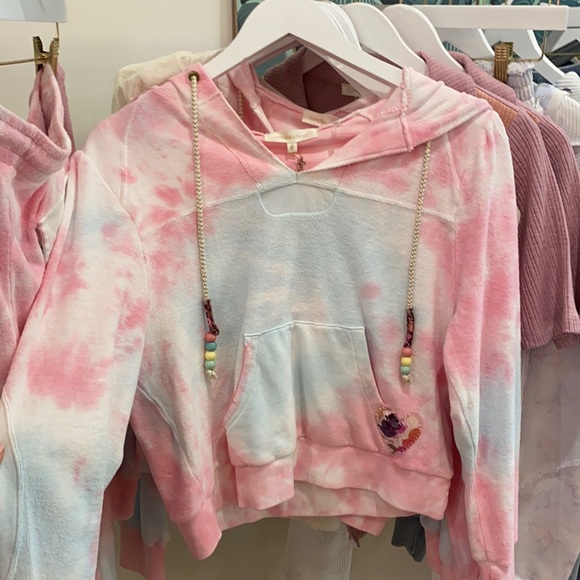 Kirby hoodie in cherry fizz LoveShackFancy